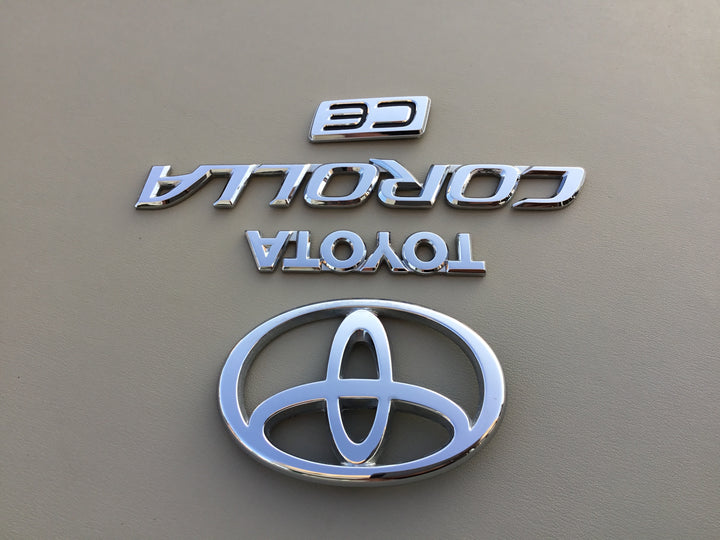 2003-2008 Toyota Corolla CE Trunk Emblem Set