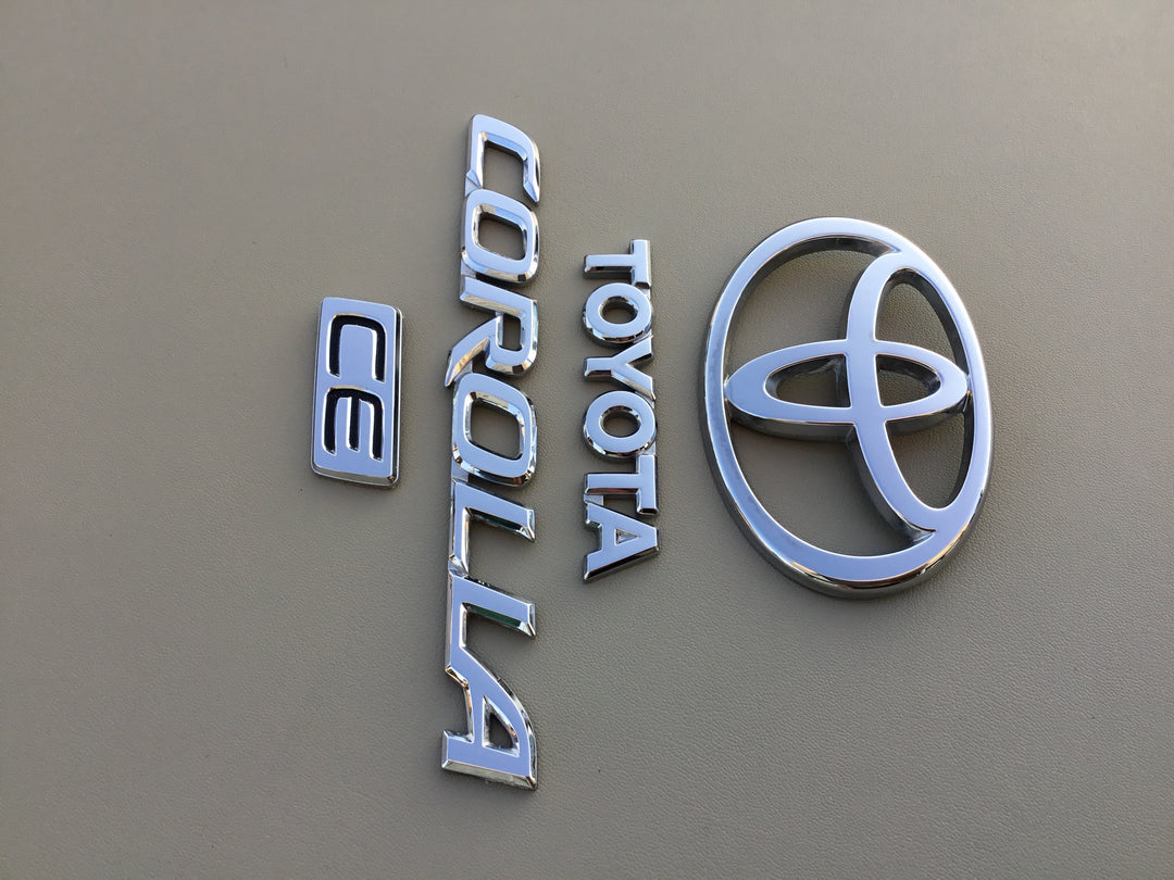 2003-2008 Toyota Corolla CE Trunk Emblem Set