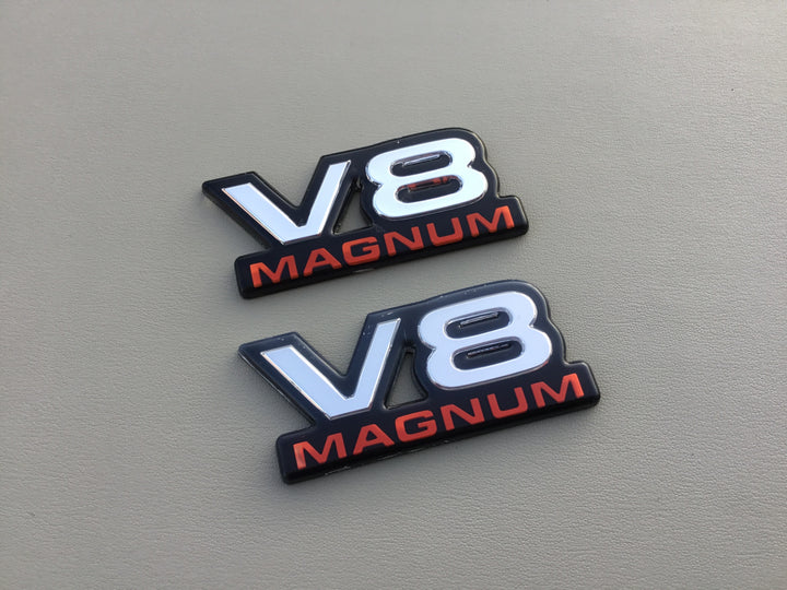 1994-2001 Dodge Ram 1500 V8 Magnum Door Emblem Set