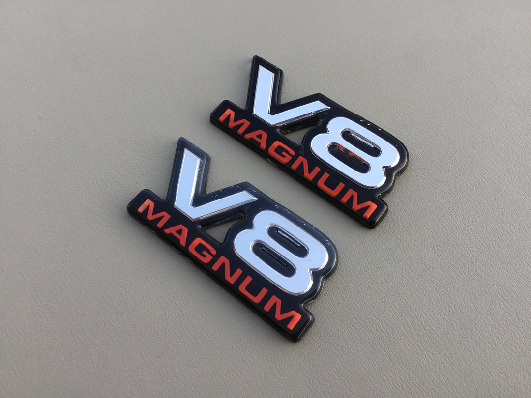 1994-2001 Dodge Ram 1500 V8 Magnum Door Emblem Set