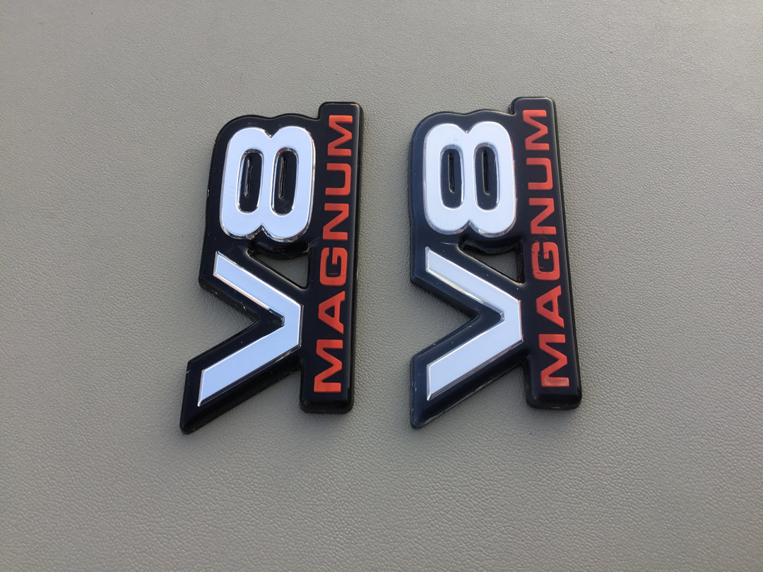 1994-2001 Dodge Ram 1500 V8 Magnum Door Emblem Set