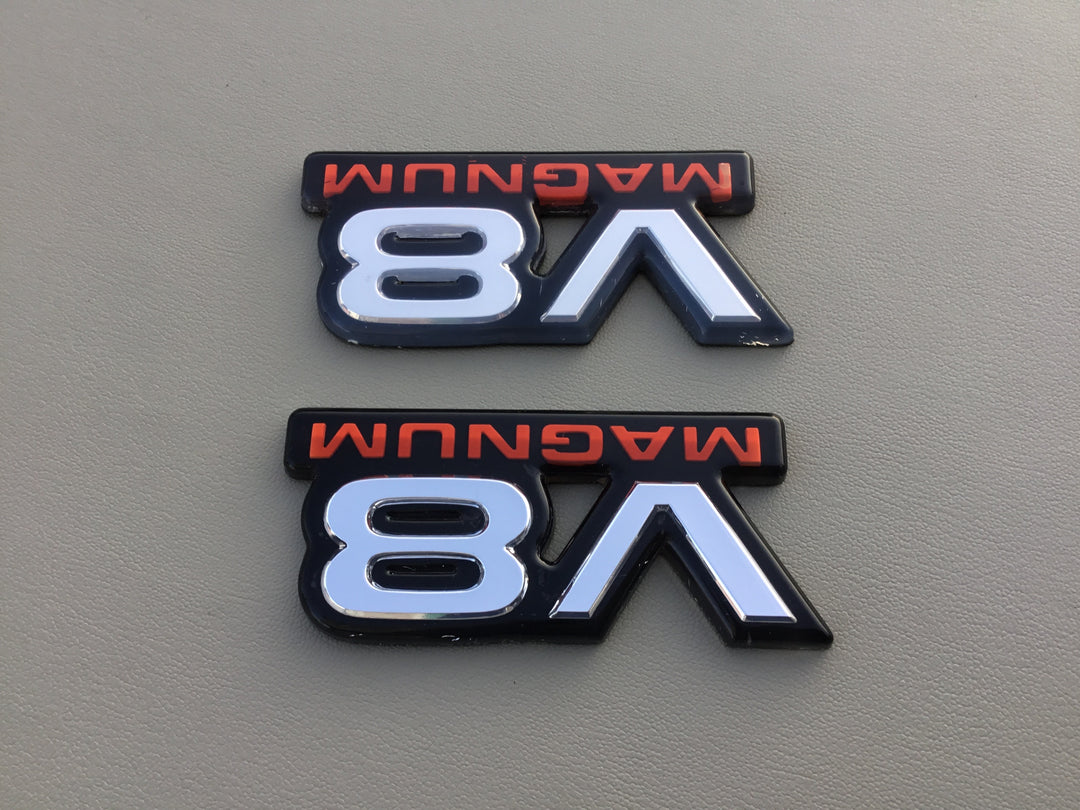 1994-2001 Dodge Ram 1500 V8 Magnum Door Emblem Set