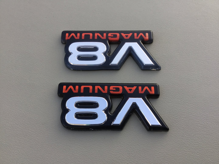 1994-2001 Dodge Ram 1500 V8 Magnum Door Emblem Set