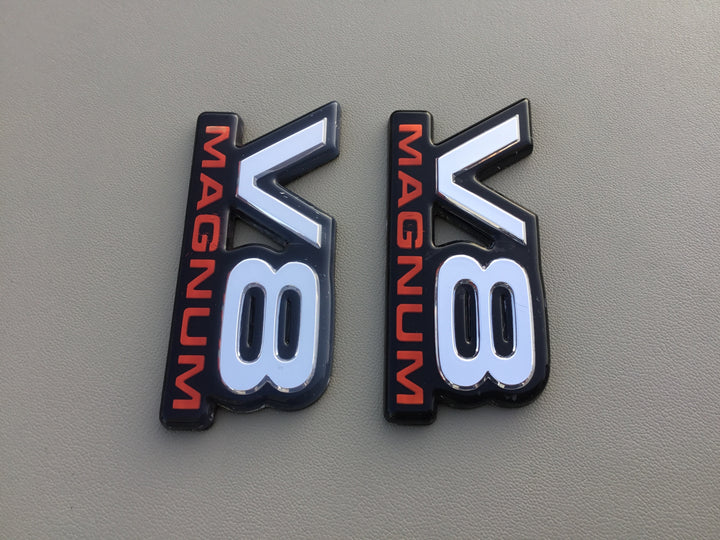 1994-2001 Dodge Ram 1500 V8 Magnum Door Emblem Set