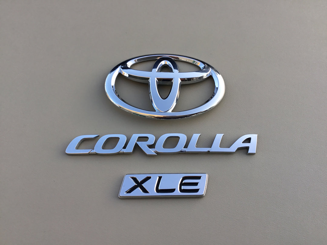 2009-2013 Toyota Corolla XLE Trunk Emblem Set