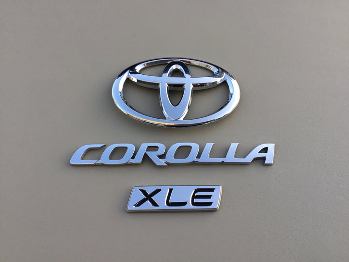2009-2013 Toyota Corolla XLE Trunk Emblem Set