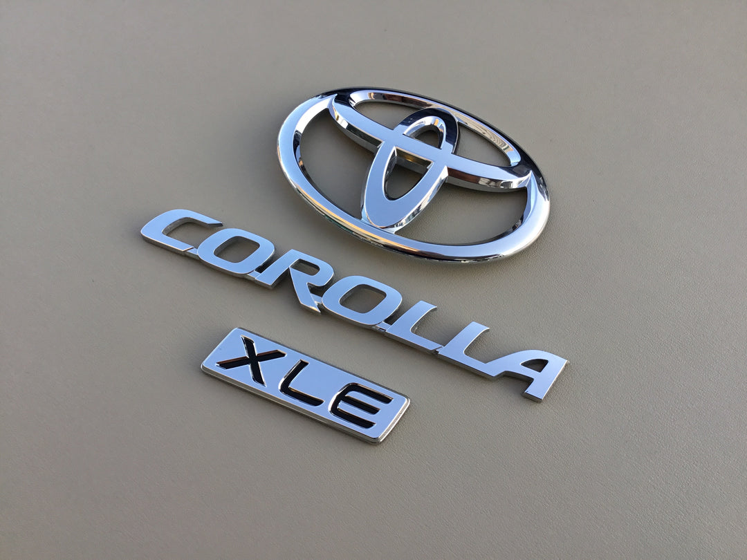 2009-2013 Toyota Corolla XLE Trunk Emblem Set