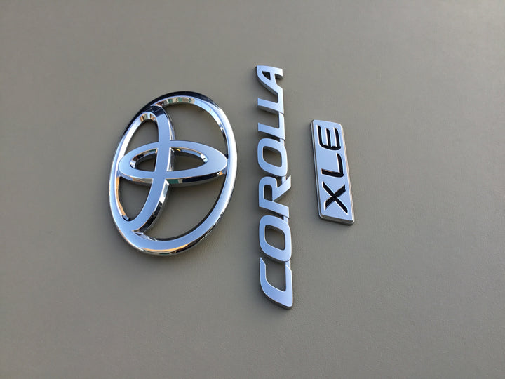 2009-2013 Toyota Corolla XLE Trunk Emblem Set