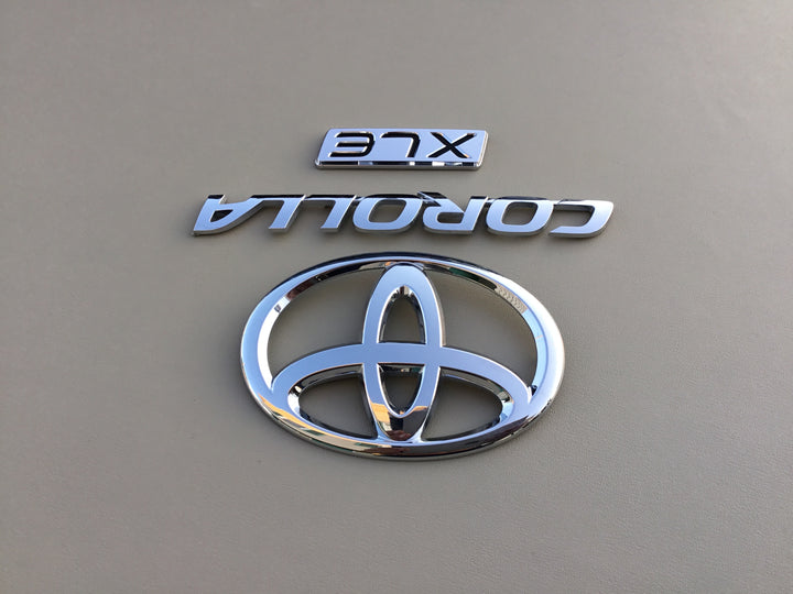 2009-2013 Toyota Corolla XLE Trunk Emblem Set
