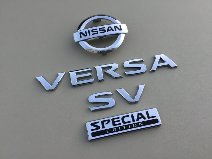 2012-2019 Nissan Versa SV Special Edition Trunk Emblem Set