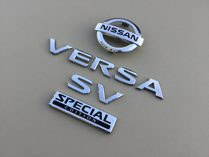 2012-2019 Nissan Versa SV Special Edition Trunk Emblem Set