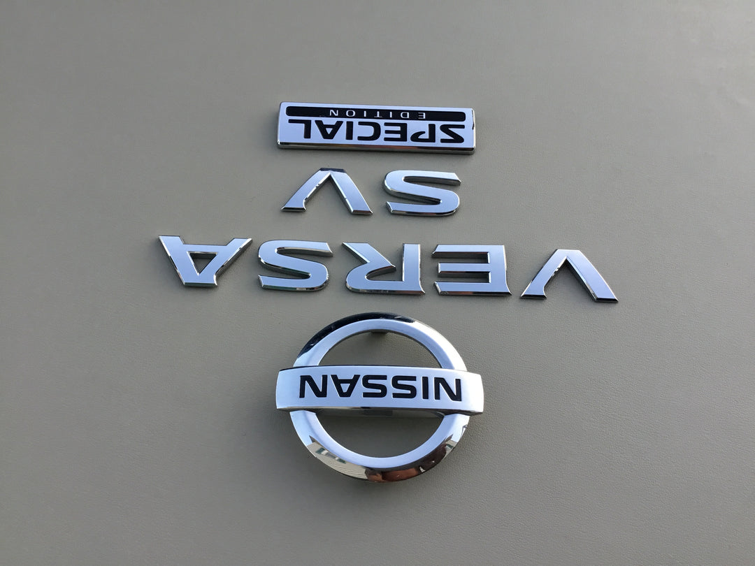 2012-2019 Nissan Versa SV Special Edition Trunk Emblem Set