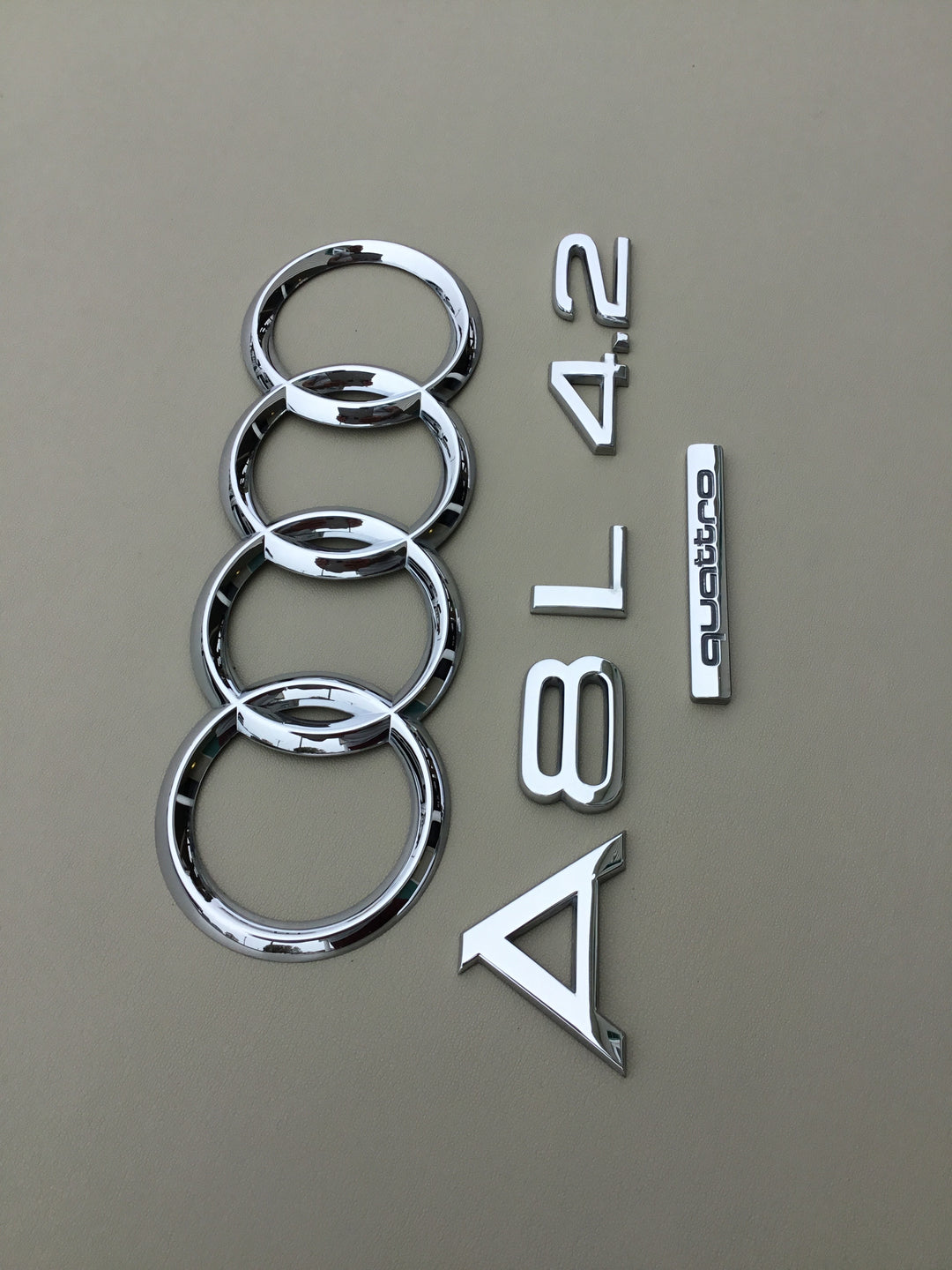 2004-2010 Audi A8 L .2 Quattro Trunk Emblem Set