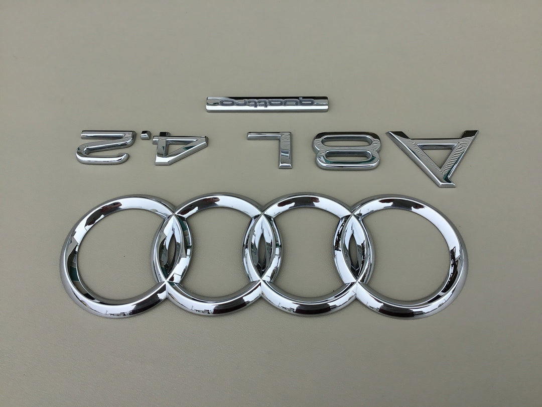 2004-2010 Audi A8 L .2 Quattro Trunk Emblem Set