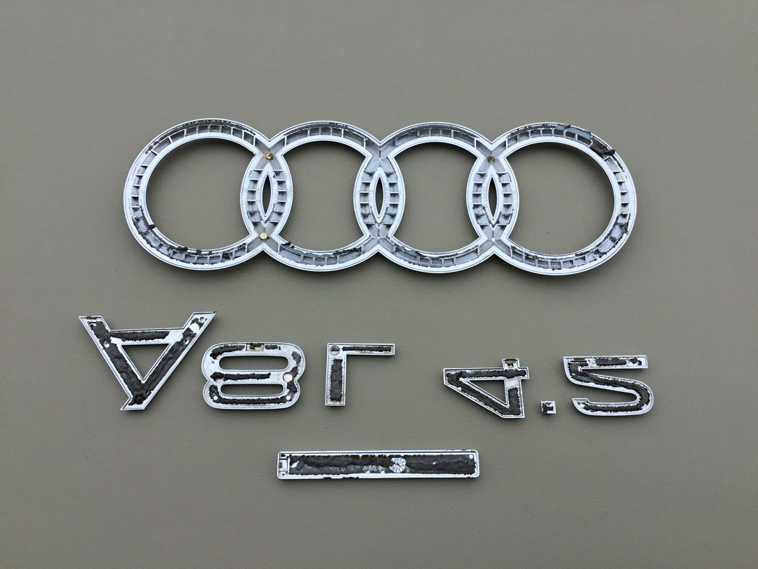 2004-2010 Audi A8 L .2 Quattro Trunk Emblem Set