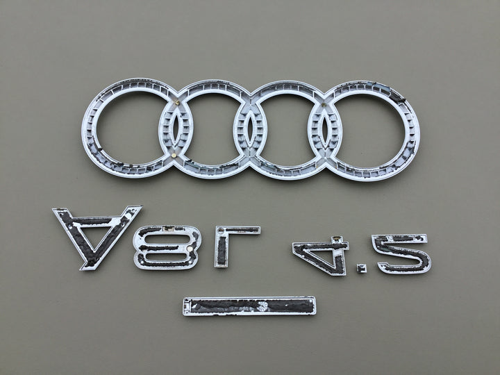 2004-2010 Audi A8 L .2 Quattro Trunk Emblem Set