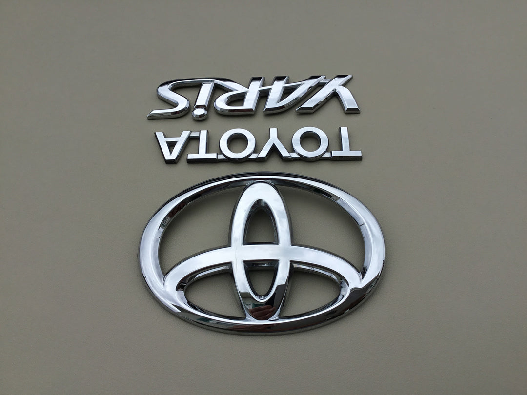 2007-2011 Toyota Yaris Sedan Trunk Emblem Set