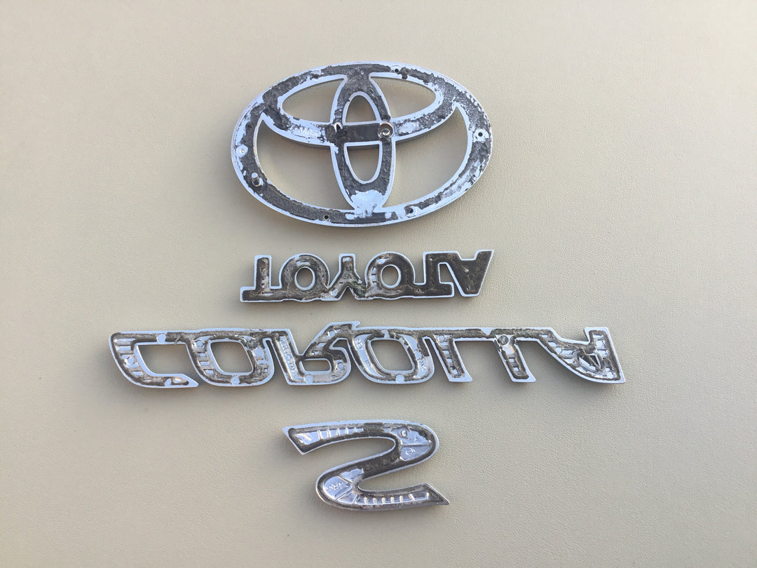 2003-2008 Toyota Corolla S Trunk Emblem Set