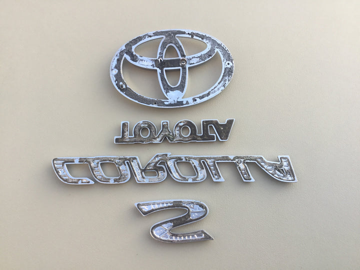 2003-2008 Toyota Corolla S Trunk Emblem Set