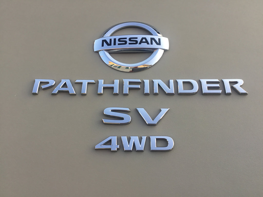 2013-2019 Nissan Pathfinder SV 4WD Tailgate Emblem Set
