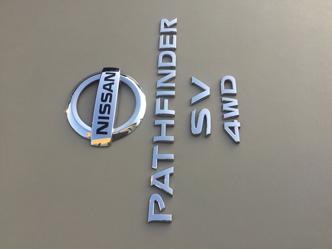 2013-2019 Nissan Pathfinder SV 4WD Tailgate Emblem Set