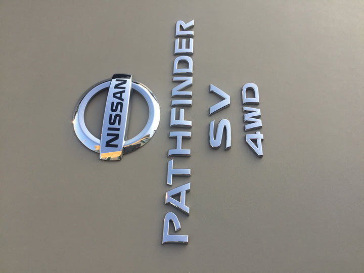 2013-2019 Nissan Pathfinder SV 4WD Tailgate Emblem Set