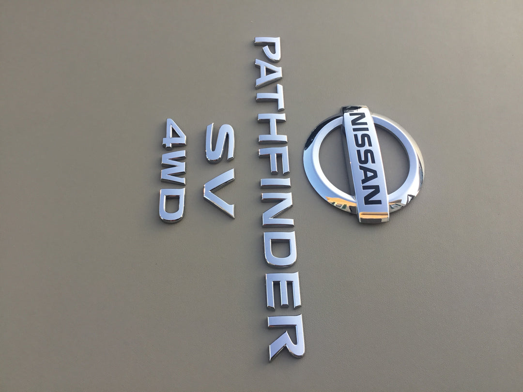 2013-2019 Nissan Pathfinder SV 4WD Tailgate Emblem Set