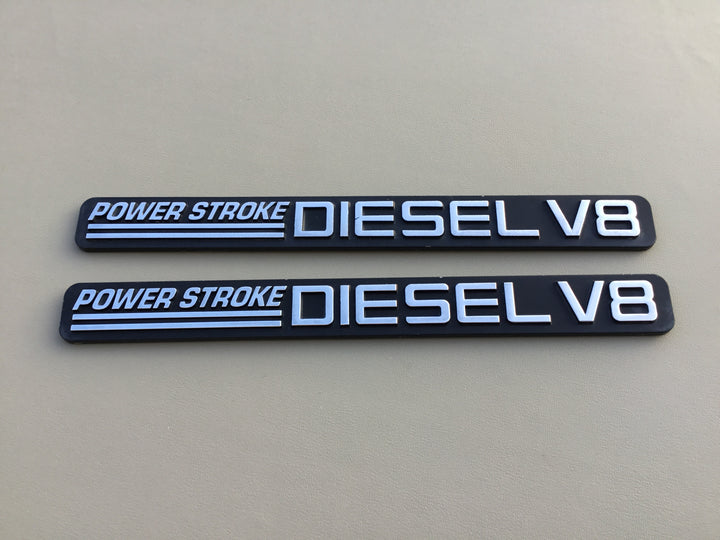 1999-2000 Ford F-250 F-350 Power Stroke Diesel V8 Door Emblem Set