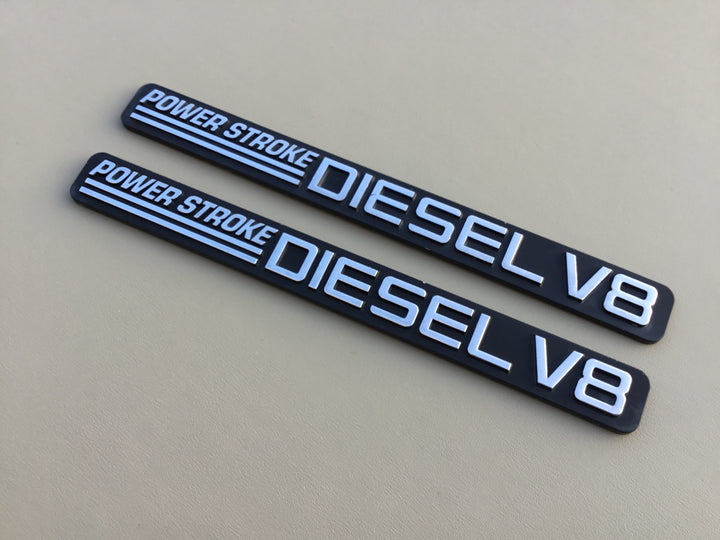 1999-2000 Ford F-250 F-350 Power Stroke Diesel V8 Door Emblem Set
