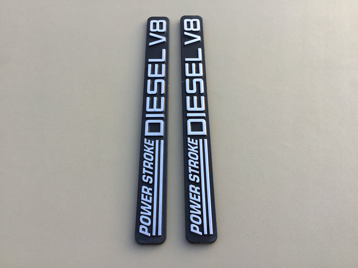 1999-2000 Ford F-250 F-350 Power Stroke Diesel V8 Door Emblem Set