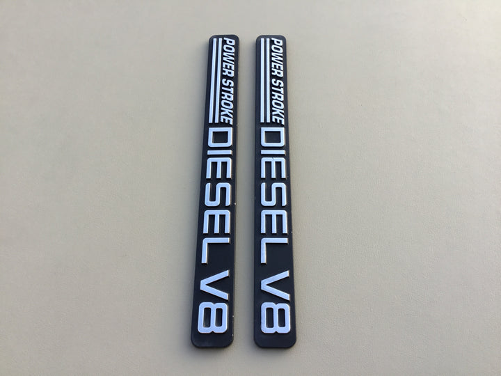 1999-2000 Ford F-250 F-350 Power Stroke Diesel V8 Door Emblem Set