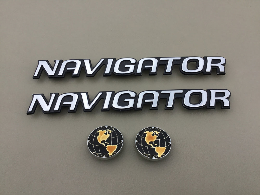 1998-2002 Lincoln Navigator Globe Door Emblem Set