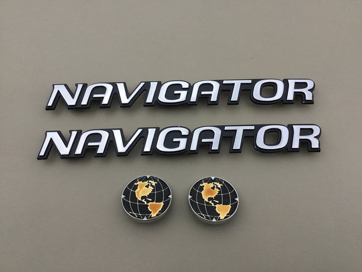 1998-2002 Lincoln Navigator Globe Door Emblem Set