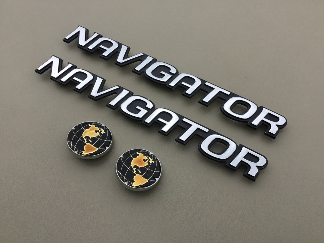 1998-2002 Lincoln Navigator Globe Door Emblem Set