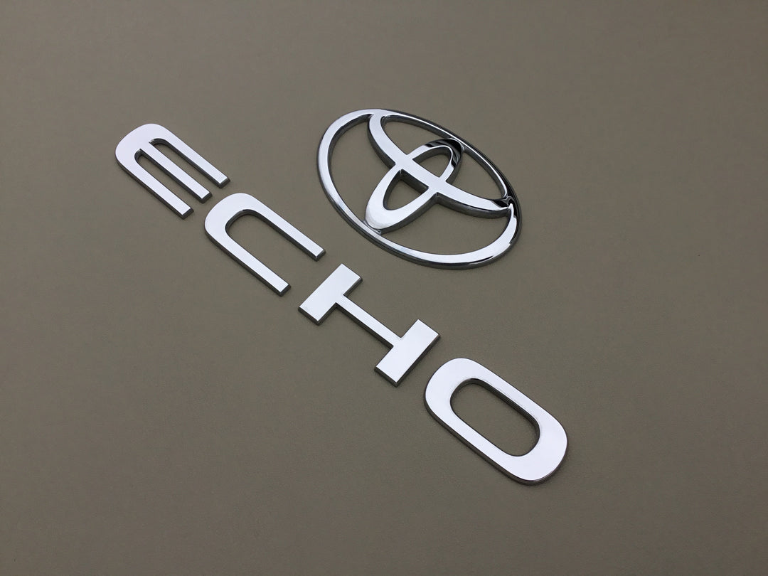 2000-2002 Toyota Echo Trunk Emblem Set