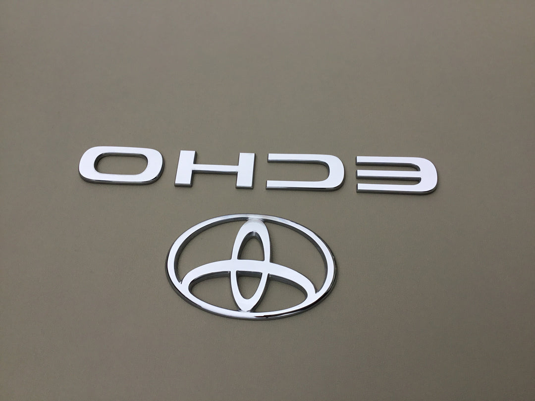 2000-2002 Toyota Echo Trunk Emblem Set