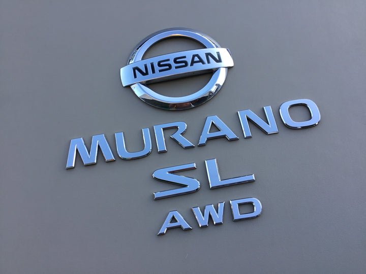 2003-2007 Nissan Murano SL AWD Tailgate Emblem Set
