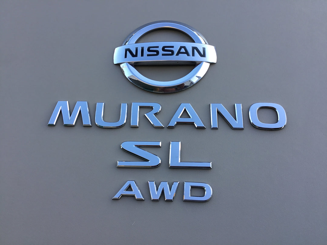 2003-2007 Nissan Murano SL AWD Tailgate Emblem Set