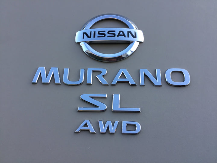2003-2007 Nissan Murano SL AWD Tailgate Emblem Set