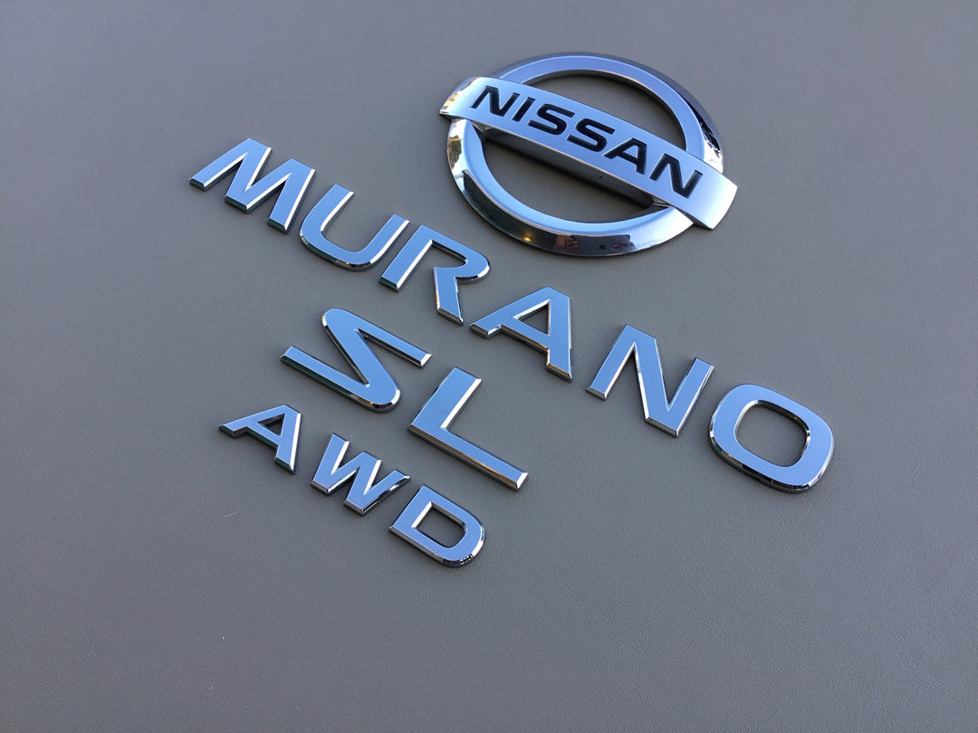 2003-2007 Nissan Murano SL AWD Tailgate Emblem Set