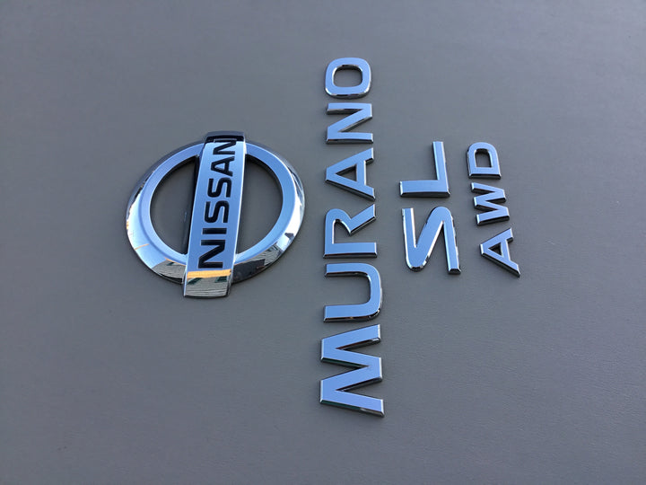 2003-2007 Nissan Murano SL AWD Tailgate Emblem Set