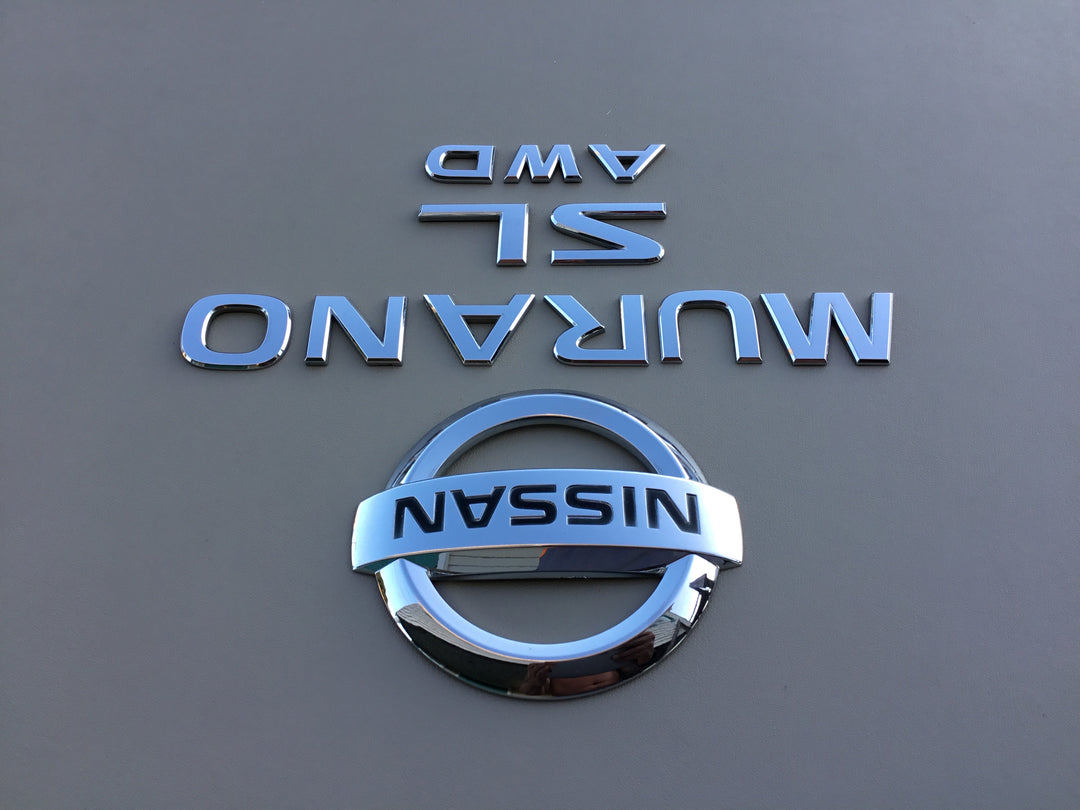 2003-2007 Nissan Murano SL AWD Tailgate Emblem Set