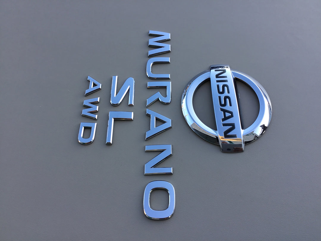 2003-2007 Nissan Murano SL AWD Tailgate Emblem Set