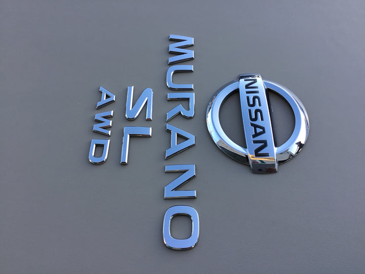 2003-2007 Nissan Murano SL AWD Tailgate Emblem Set