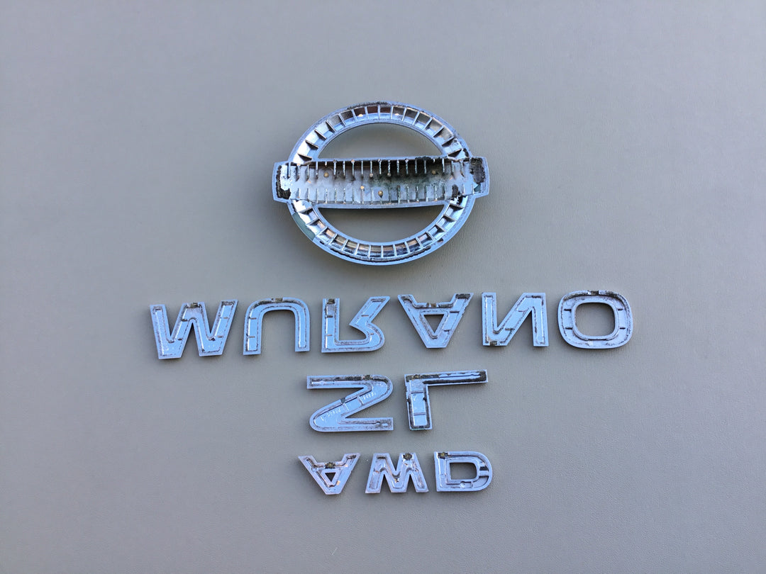 2003-2007 Nissan Murano SL AWD Tailgate Emblem Set