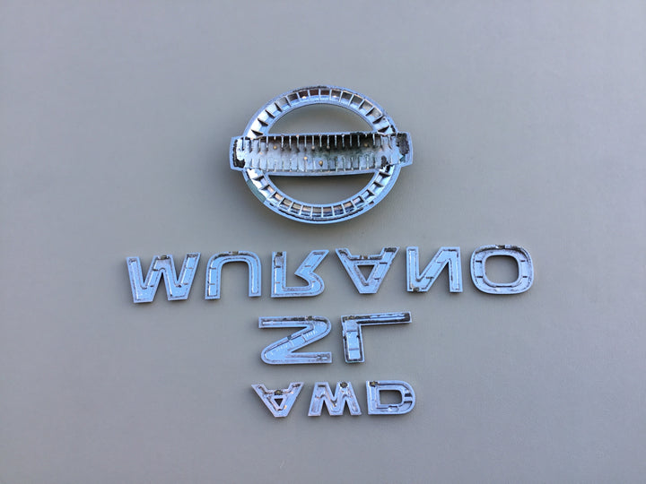 2003-2007 Nissan Murano SL AWD Tailgate Emblem Set