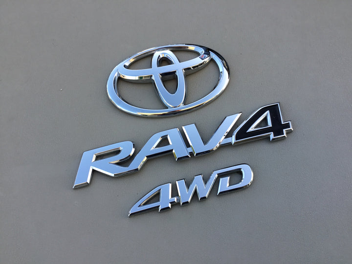 2006-2012 Toyota RAV4 4WD Tailgate Emblem Set