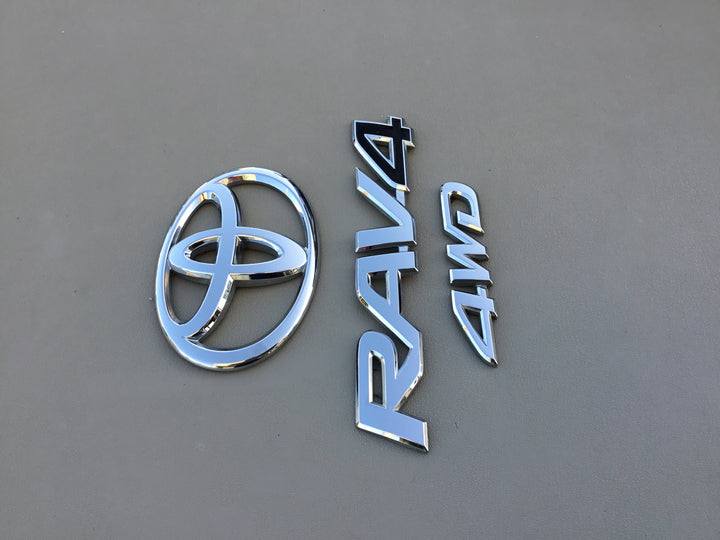 2006-2012 Toyota RAV4 4WD Tailgate Emblem Set