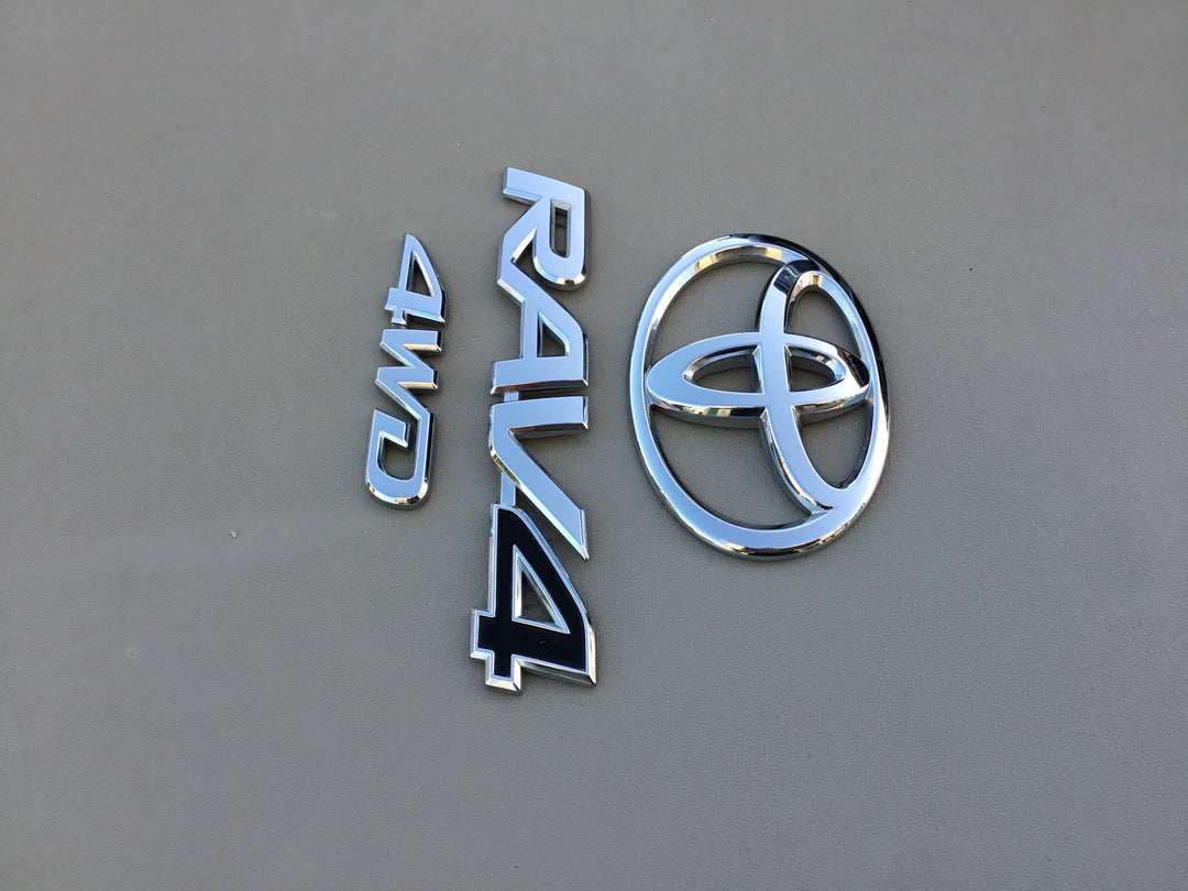 2006-2012 Toyota RAV4 4WD Tailgate Emblem Set