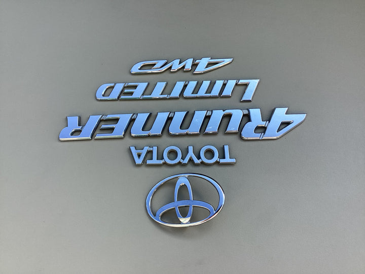 1996-2002 Toyota 4Runner Limited 4WD Tailgate Emblem Set